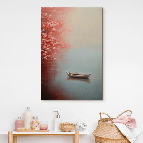 Peinture d'un bateau dans l'eau Peinture d'un bateau dans l'eau