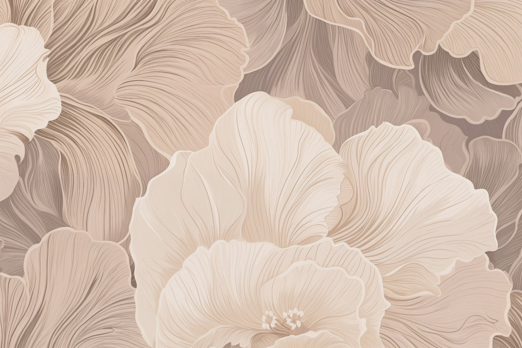 Soft petals in muted tones Soft petals in muted tones