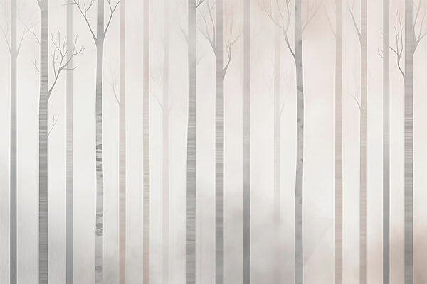 Groupe d'arbres dans le brouillard Groupe d'arbres dans le brouillard