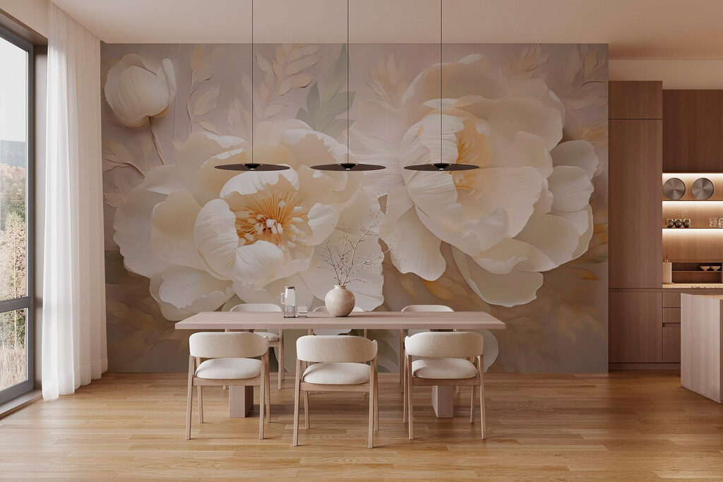 Elegant blooms adorned with soft petals Elegant blooms adorned with soft petals