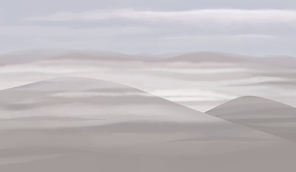Paysage avec collines et nuages Paysage avec collines et nuages
