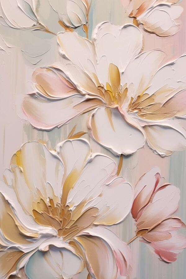 Peinture de fleurs sur un mur Peinture de fleurs sur un mur