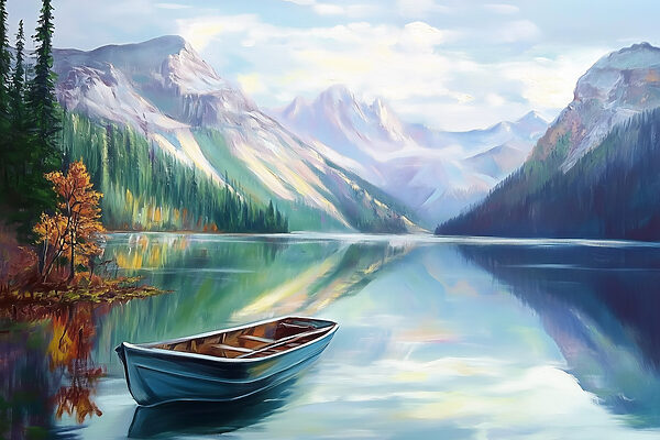 Bateau sur un lac Bateau sur un lac