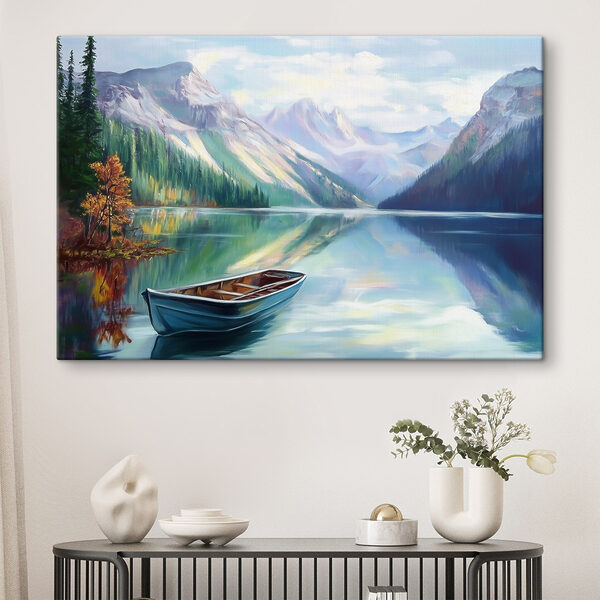 Bateau sur un lac Bateau sur un lac