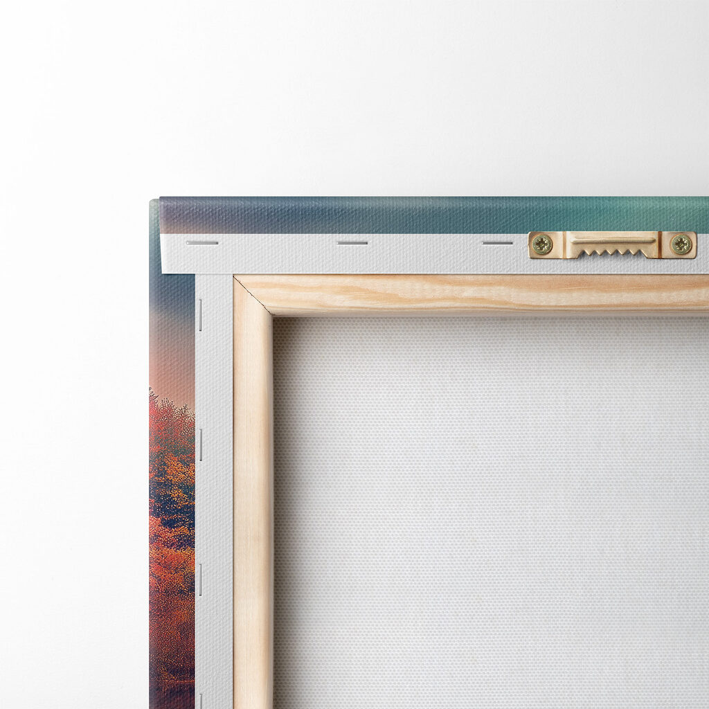 Lake with trees and clouds in the sky Lake with trees and clouds in the sky