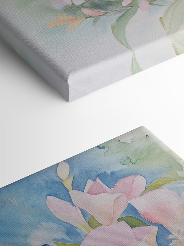 Peinture d'un papillon sur des fleurs Peinture d'un papillon sur des fleurs