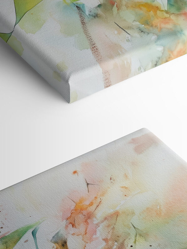 Peinture de fleurs sur une surface blanche Peinture de fleurs sur une surface blanche