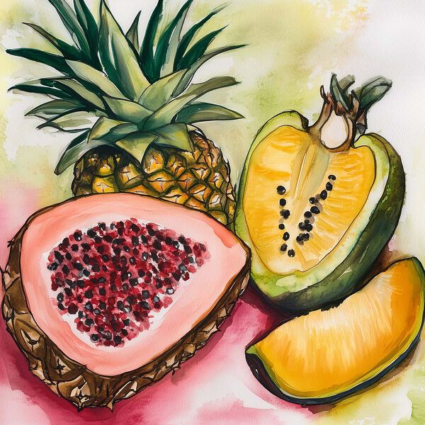Aquarelle de fruits Aquarelle de fruits