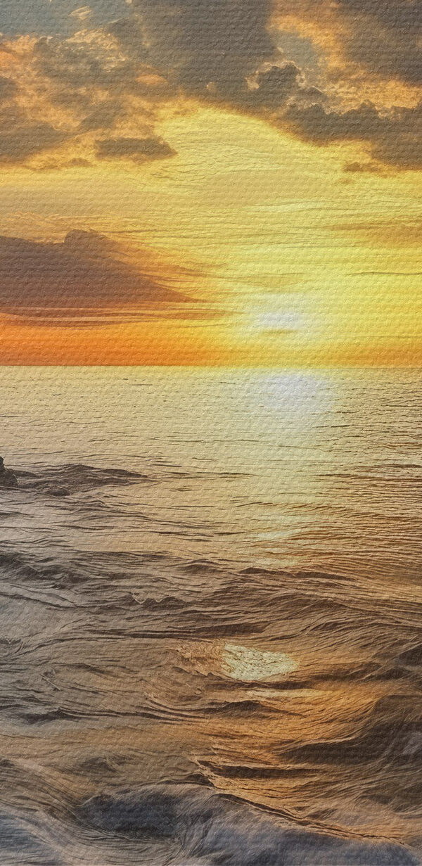Coucher de soleil sur une étendue d'eau Coucher de soleil sur une étendue d'eau