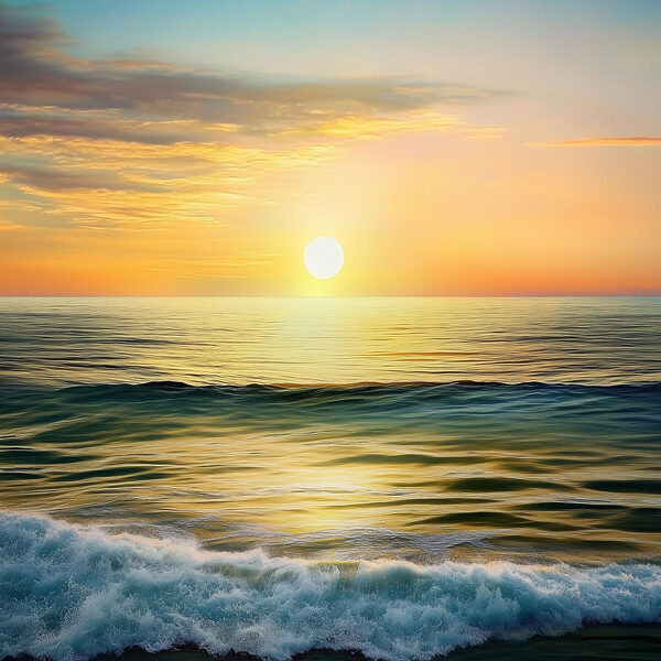 Coucher de soleil sur une étendue d'eau s43308p 600x600 - Coucher de soleil sur une étendue d'eau - tegory