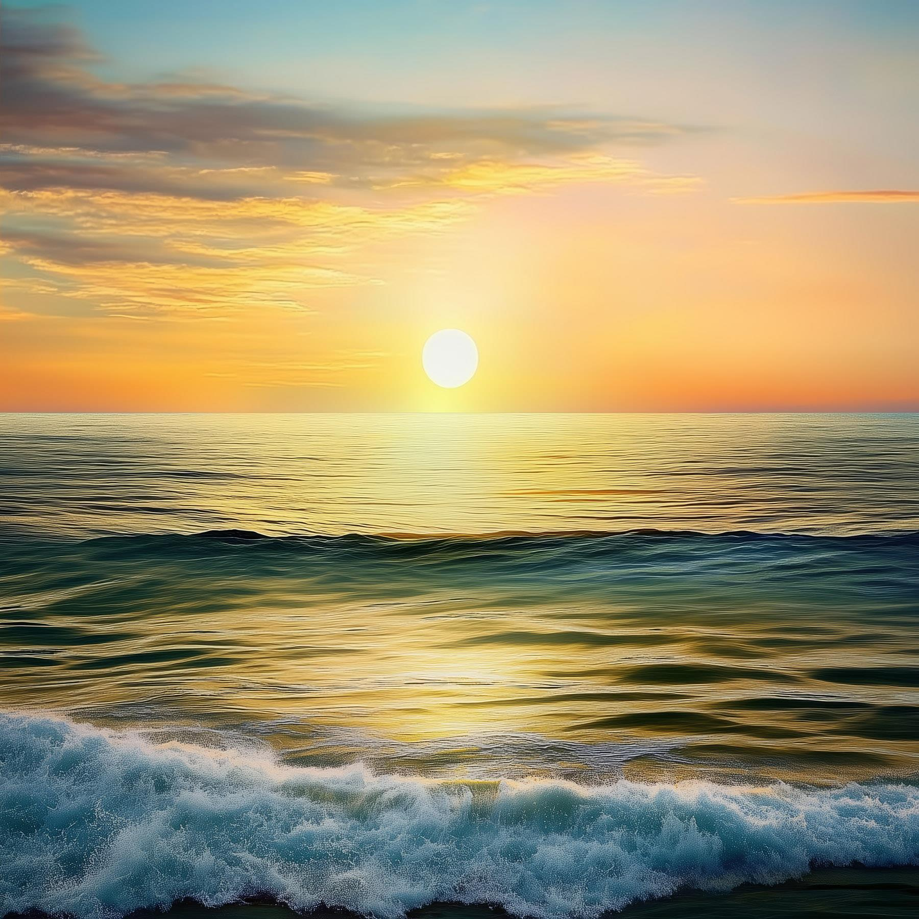 Coucher de soleil sur une étendue d'eau s43308p - Coucher de soleil sur une étendue d'eau - tegory