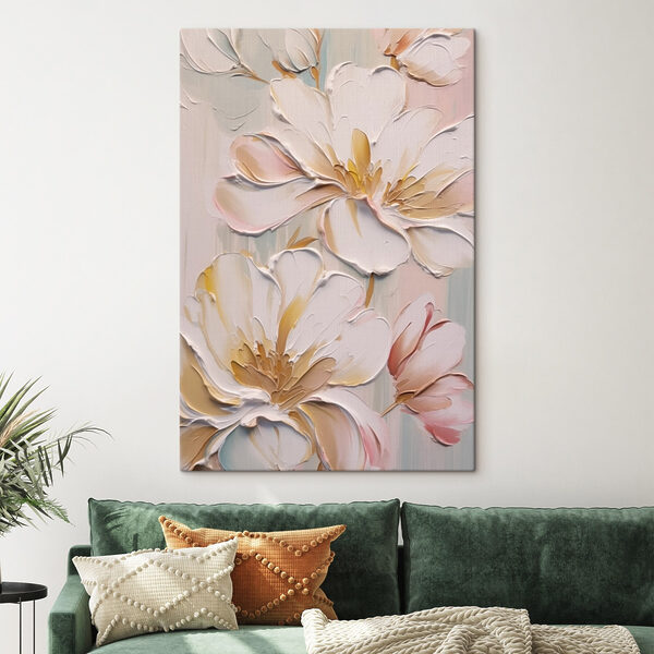 Peinture de fleurs sur un mur Peinture de fleurs sur un mur