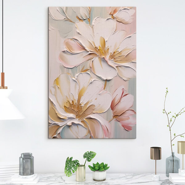 Peinture de fleurs sur un mur Peinture de fleurs sur un mur