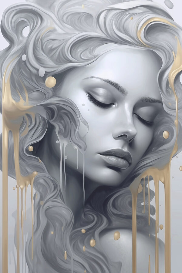 Femme aux cheveux longs et aux cheveux flottants Femme aux cheveux longs et aux cheveux flottants