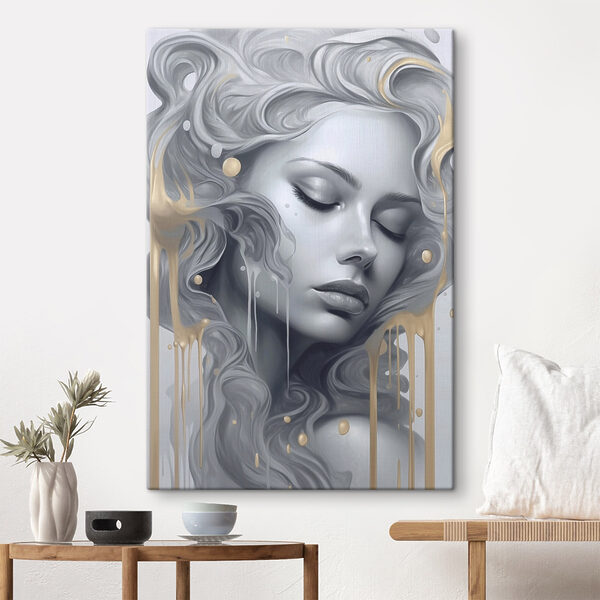 Femme aux cheveux longs et aux cheveux flottants Femme aux cheveux longs et aux cheveux flottants