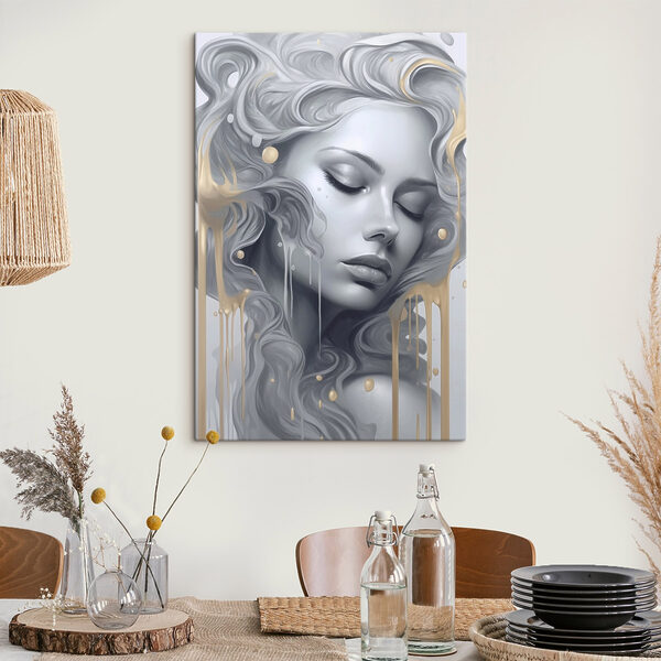 Femme aux cheveux longs et aux cheveux flottants Femme aux cheveux longs et aux cheveux flottants