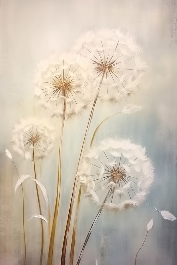 Canvas prints Painting of dandelions Canvas prints Painting of dandelions