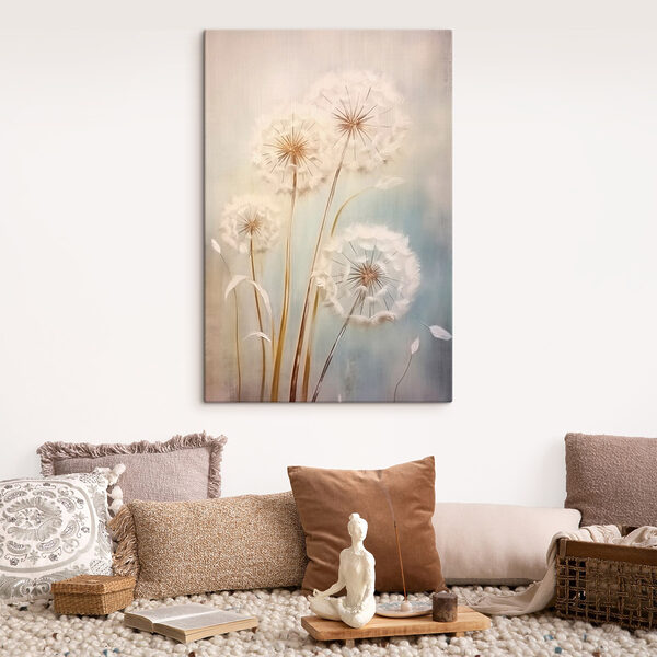 Canvas prints Painting of dandelions Canvas prints Painting of dandelions