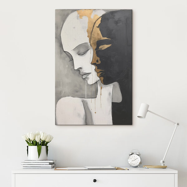 Peinture d'un homme et d'une femme Peinture d'un homme et d'une femme