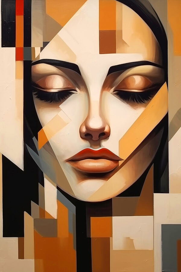 Canvas prints Painting of a woman's face Canvas prints Painting of a woman's face