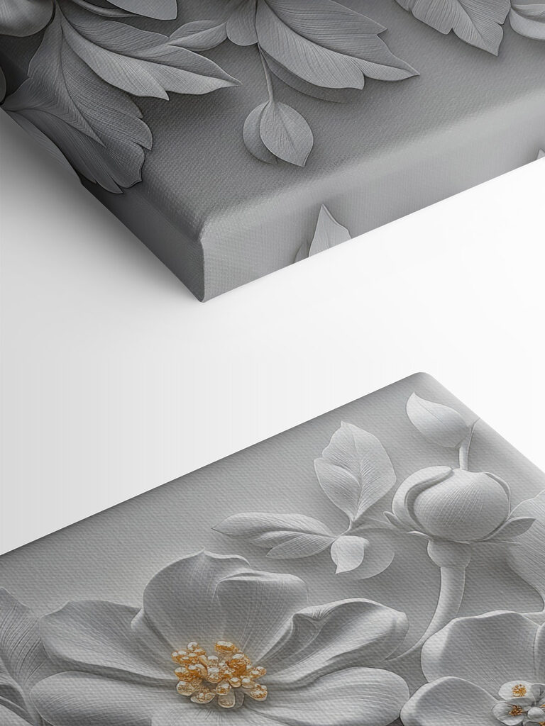 White flowers and leaves White flowers and leaves