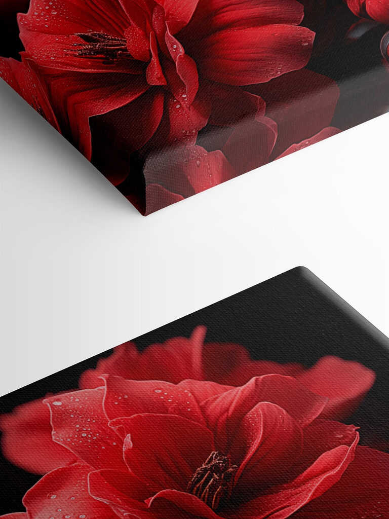 Group of red flowers