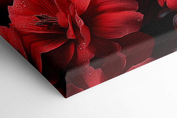 Groupe de fleurs rouges Groupe de fleurs rouges