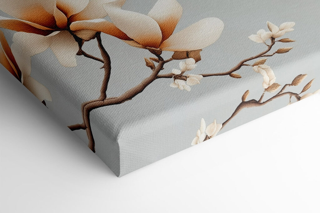 Bird on a branch with flowers Bird on a branch with flowers