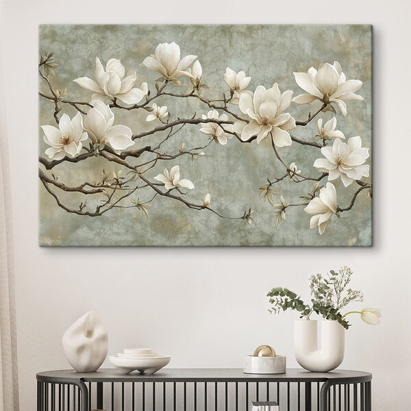 Fleurs blanches sur une branche Fleurs blanches sur une branche