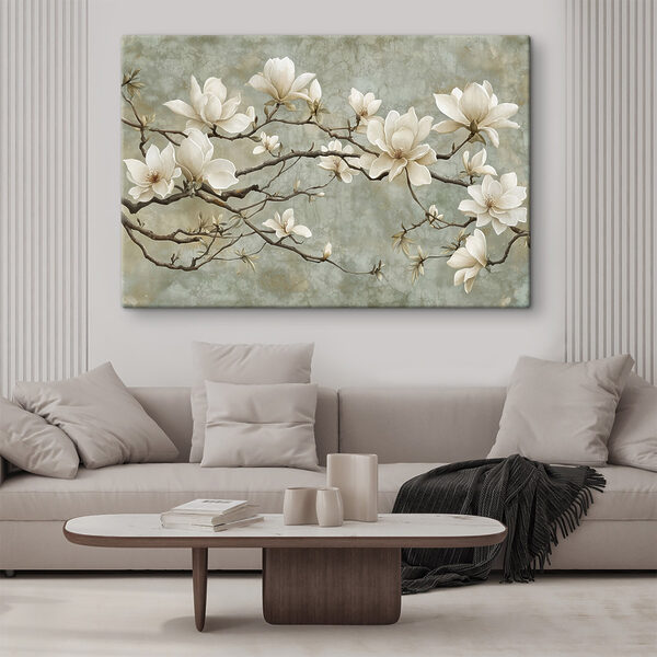 Fleurs blanches sur une branche Fleurs blanches sur une branche
