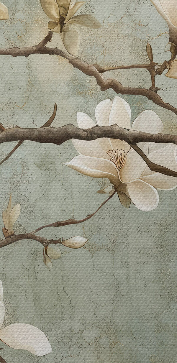 Fleurs blanches sur une branche Fleurs blanches sur une branche