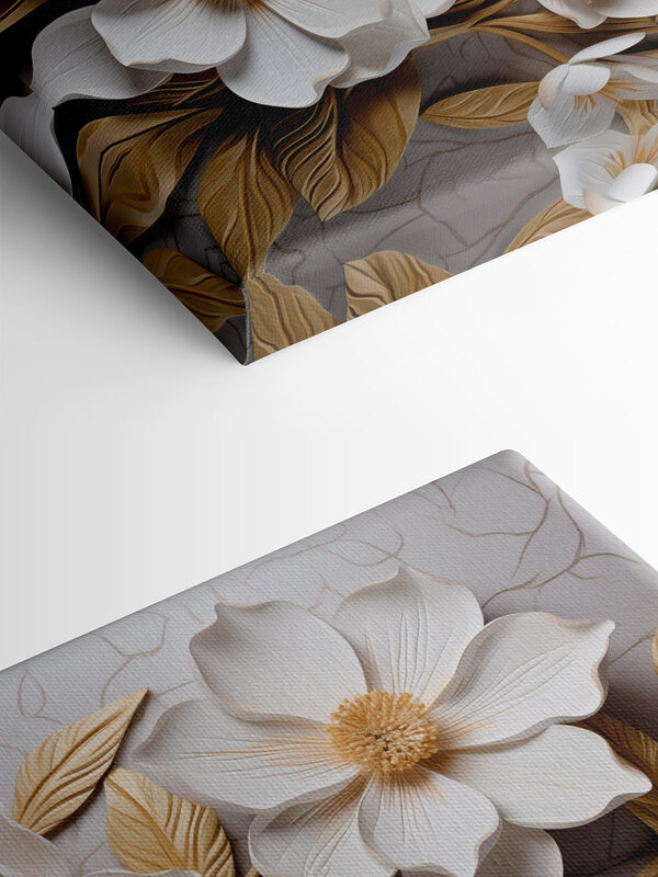 Groupe de fleurs et de feuilles blanches Groupe de fleurs et de feuilles blanches