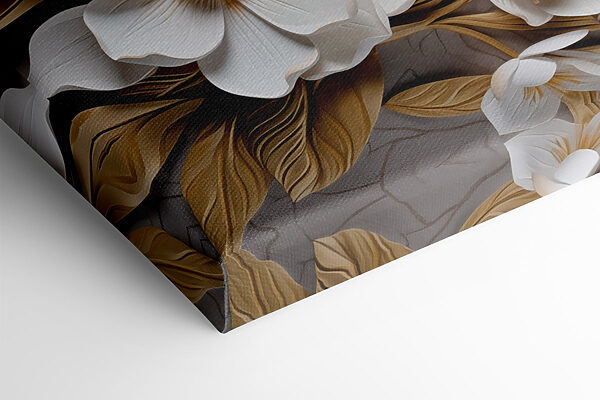 Groupe de fleurs et de feuilles blanches Groupe de fleurs et de feuilles blanches