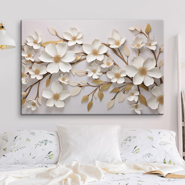 Fleurs élégantes sur une toile de fond douce Fleurs élégantes sur une toile de fond douce