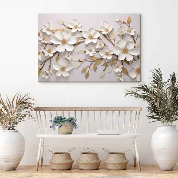 Fleurs élégantes sur une toile de fond douce Fleurs élégantes sur une toile de fond douce