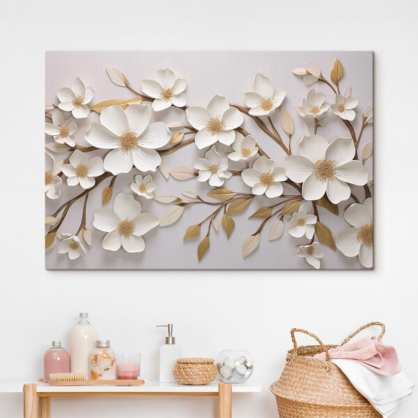 Fleurs élégantes sur une toile de fond douce Fleurs élégantes sur une toile de fond douce