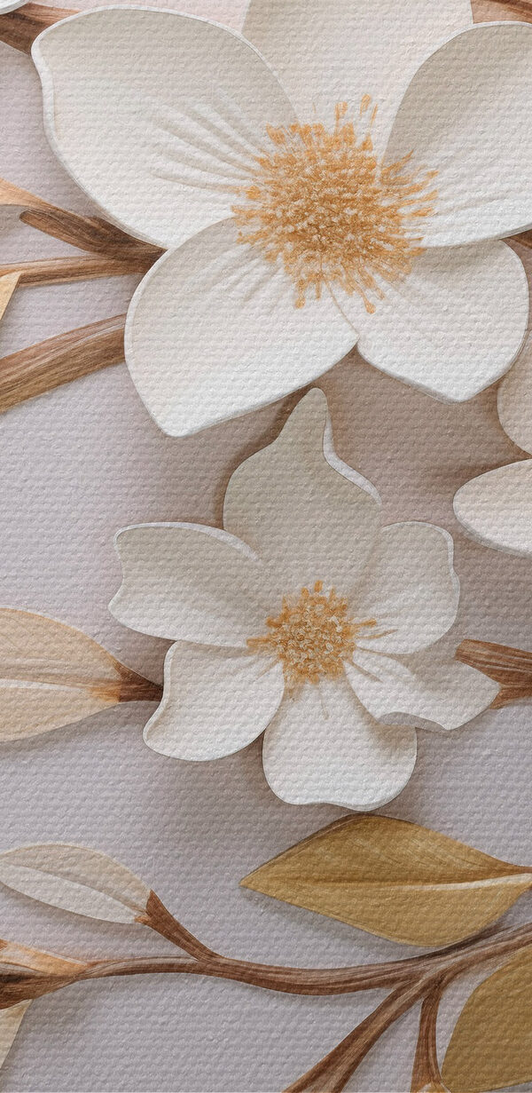Fleurs élégantes sur une toile de fond douce Fleurs élégantes sur une toile de fond douce