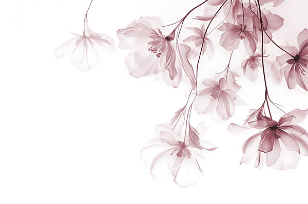 Fleurs délicates sur fond doux Fleurs délicates sur fond doux