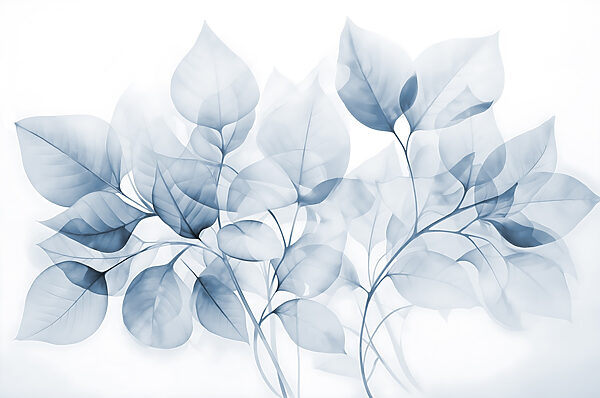 Des feuilles douces dans des teintes délicates. Des feuilles douces dans des teintes délicates.