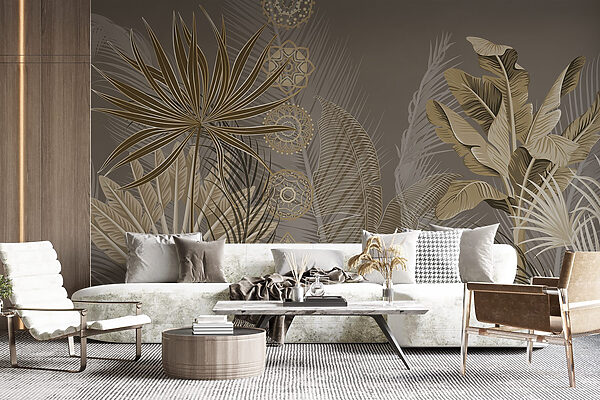 Feuilles tropicales aux teintes subtiles Feuilles tropicales aux teintes subtiles