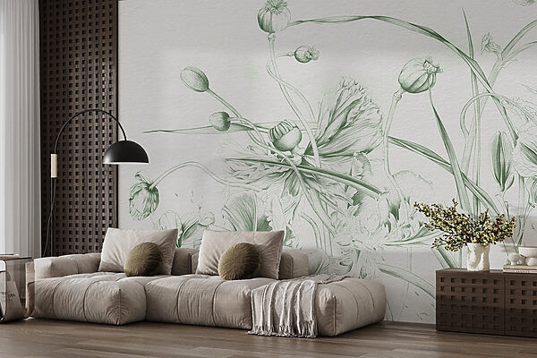 Dessin de fleurs et de feuilles Dessin de fleurs et de feuilles