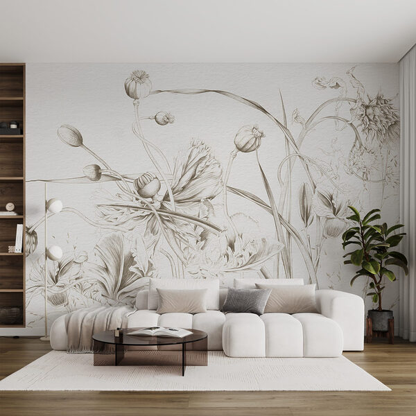 Dessin de fleurs et de feuilles Dessin de fleurs et de feuilles