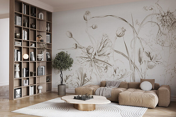 Dessin de fleurs et de feuilles Dessin de fleurs et de feuilles