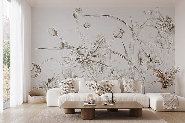 Dessin de fleurs et de feuilles Dessin de fleurs et de feuilles