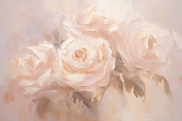 Peinture de fleurs sur une surface blanche Peinture de fleurs sur une surface blanche
