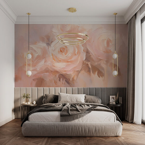 Peinture de fleurs sur une surface blanche Peinture de fleurs sur une surface blanche