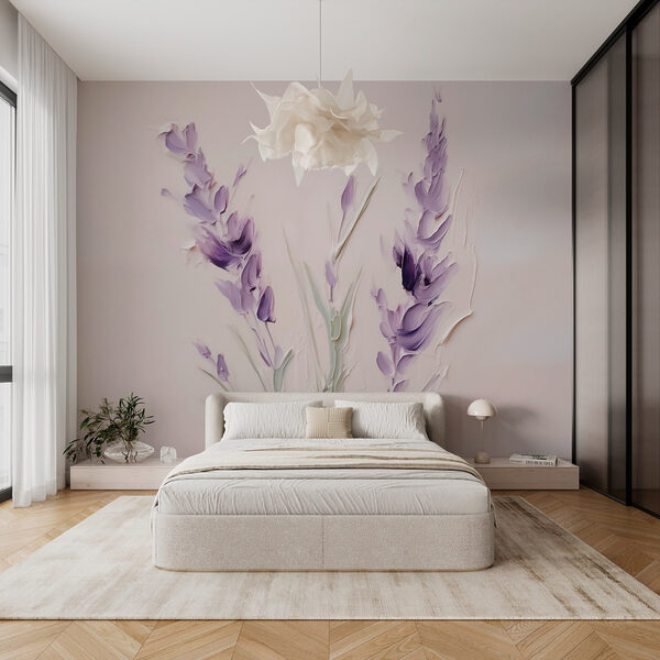 Peinture de fleurs violettes Peinture de fleurs violettes
