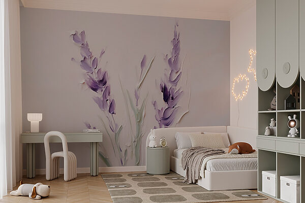 Peinture de fleurs violettes Peinture de fleurs violettes