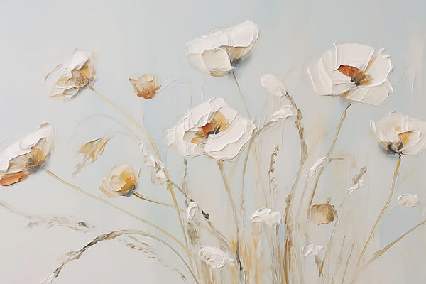 Peinture de fleurs sur un mur Peinture de fleurs sur un mur
