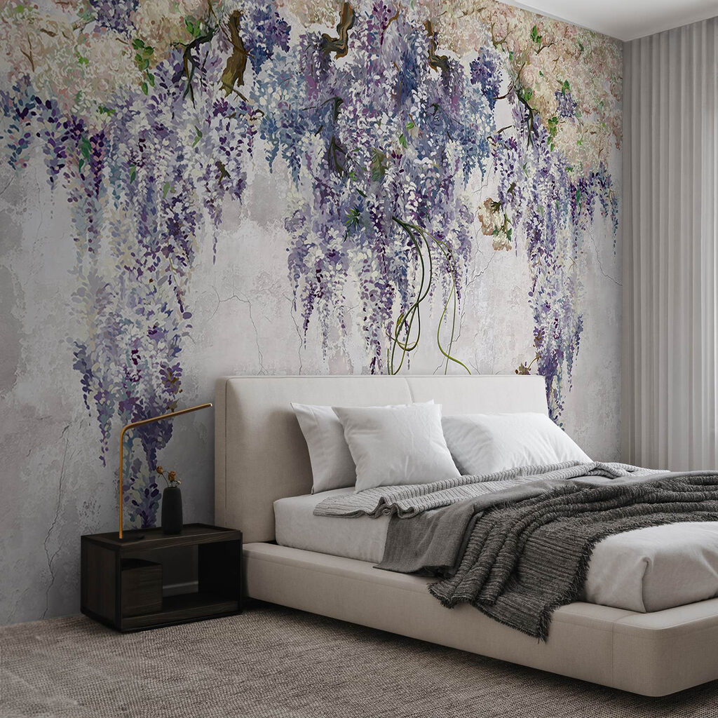 Painting of a wisteria Painting of a wisteria
